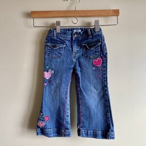 Y2K Embroidered Blue Jeans 2T